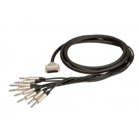 Proel ADAT200JSTN05 - kabel 1x SUB D - 8x Jack, 5m