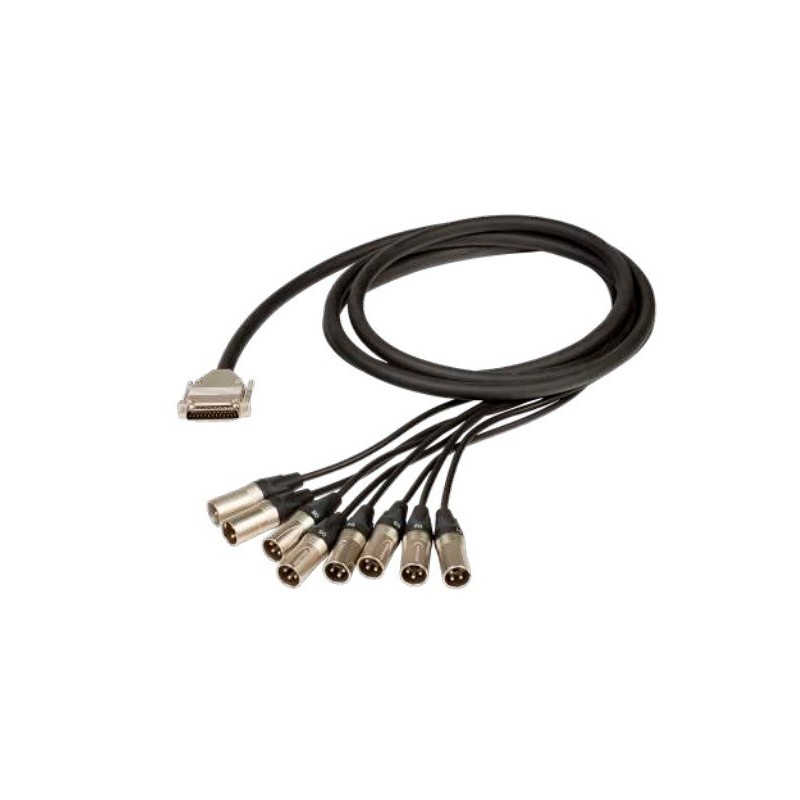Proel ADAT200MXTN03 - kabel 1x SUB D - 8x XLR M, 3m