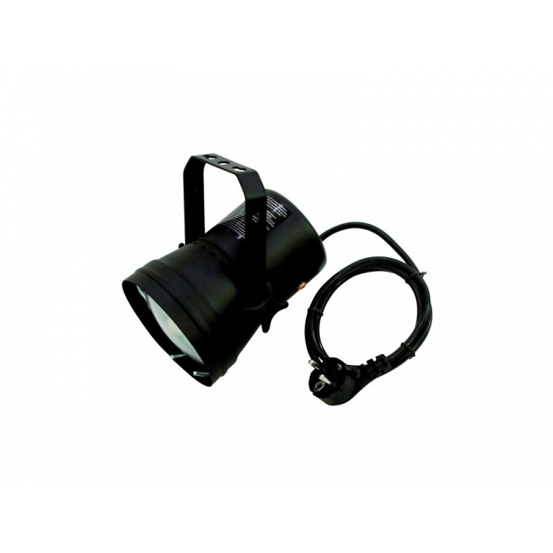 EUROLITE PAR 36 czarny z żarówką i wtyczką - reflektor PAR 36