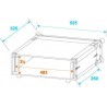 ST Effect rack 2U 24cm - case