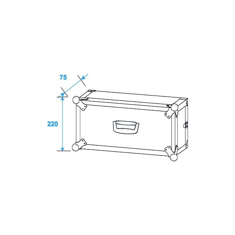 ST Effect rack 4U 24cm - case