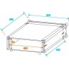 ST Effect rack 2U 40cm - case