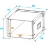 ST Effect rack 6U 24cm - case