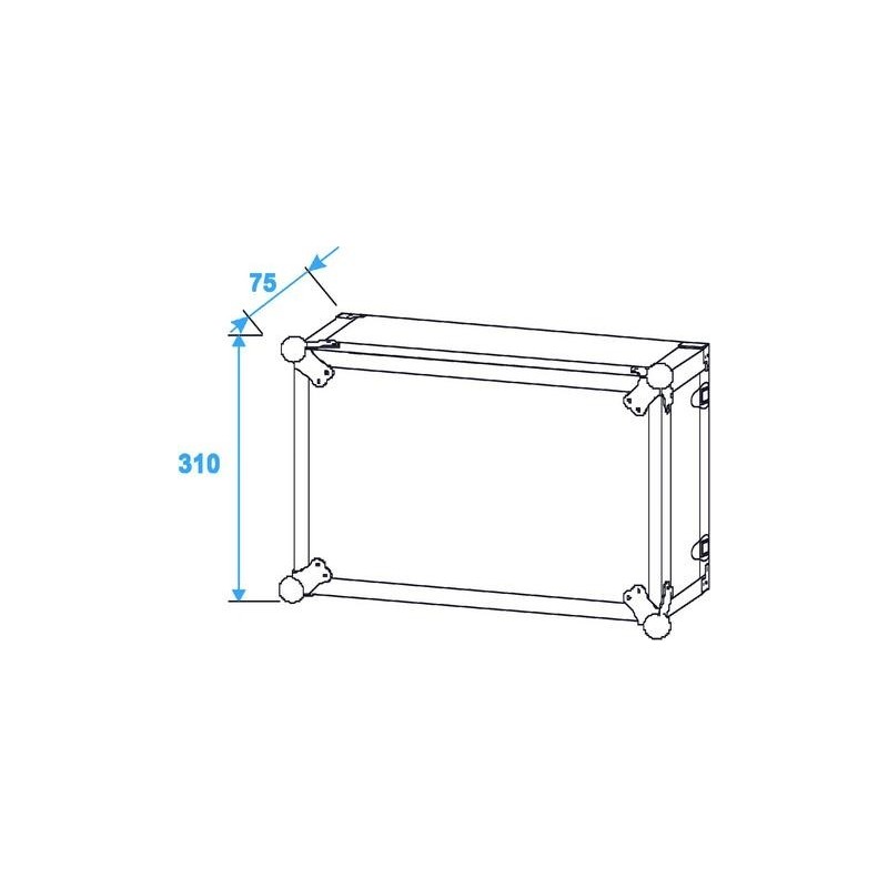 ST Effect rack 6U 24cm - case