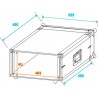 ST Effect rack 4U 38cm - case