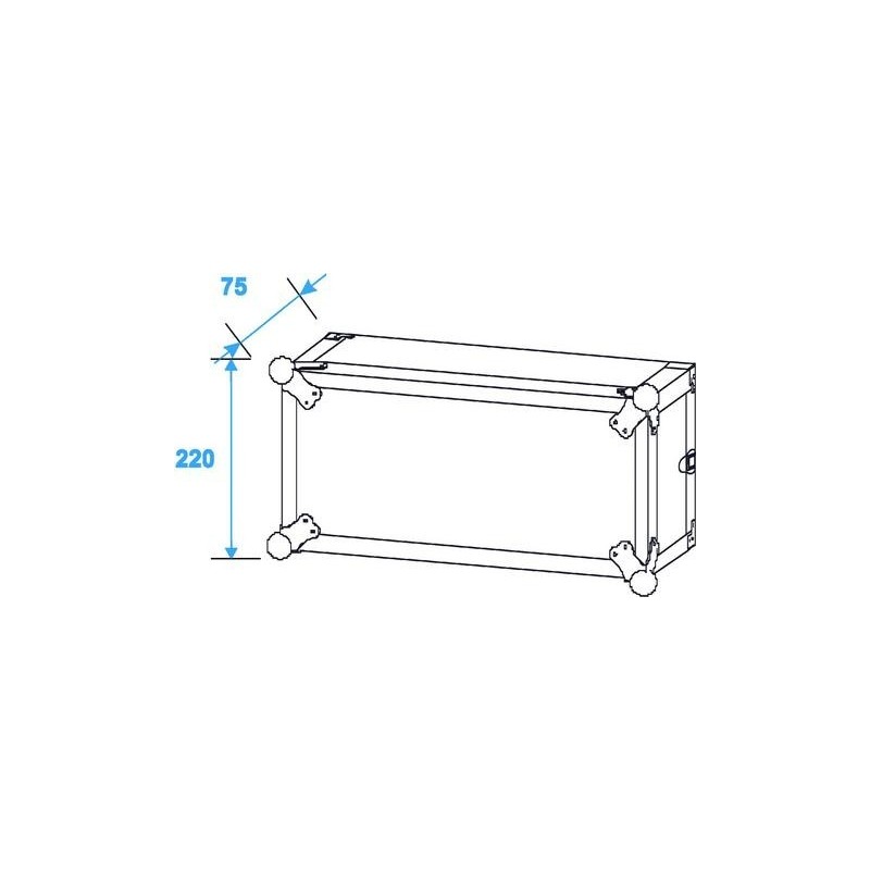 ST Effect rack 4U 38cm - case