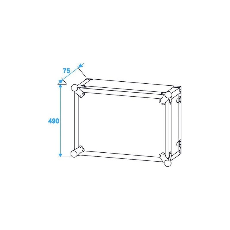 ST Effect rack 10U 38cm - case