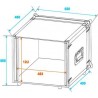 ST Effect rack 12U 38cm - case
