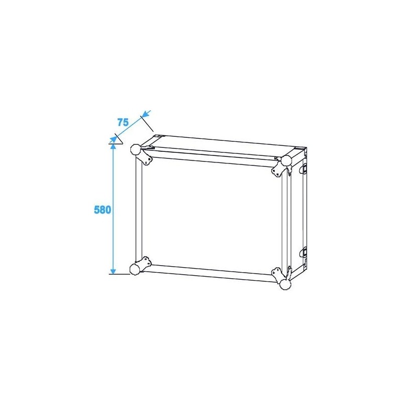 ST Effect rack 12U 38cm - case