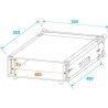 ST Amplifier rack PR-1, 2U, 47cm - case