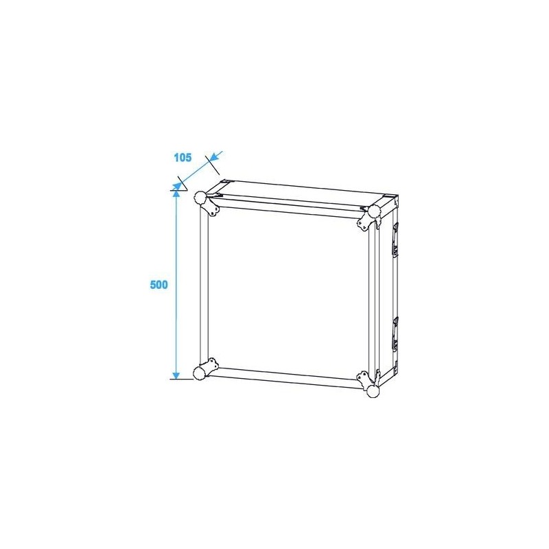 ST Amplifier rack PR-2, 10U, 47cm - case