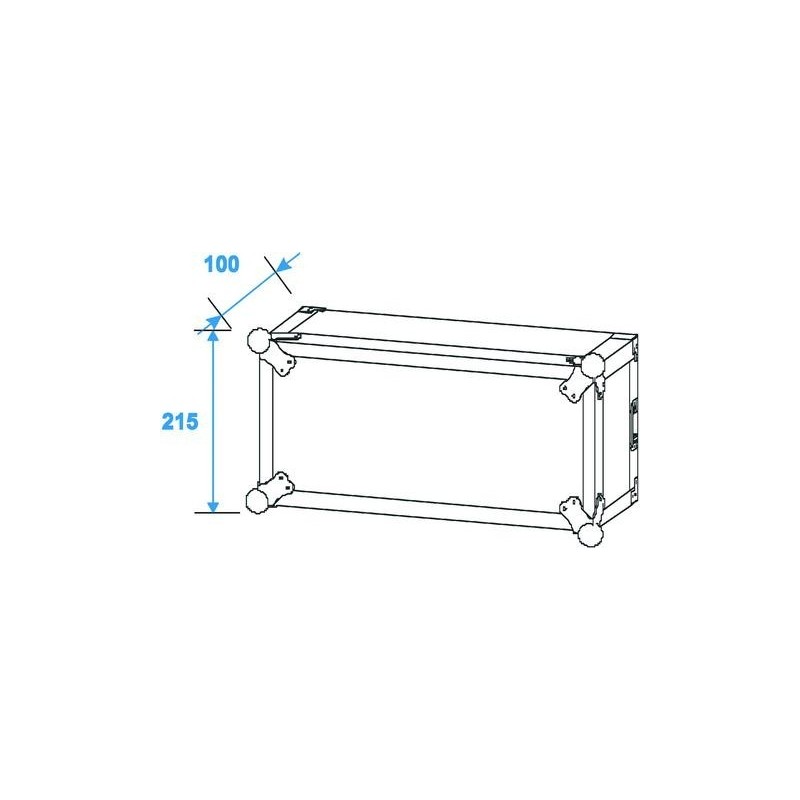 ST Amplifier rack PR-2ST, 4U, 57cm - case