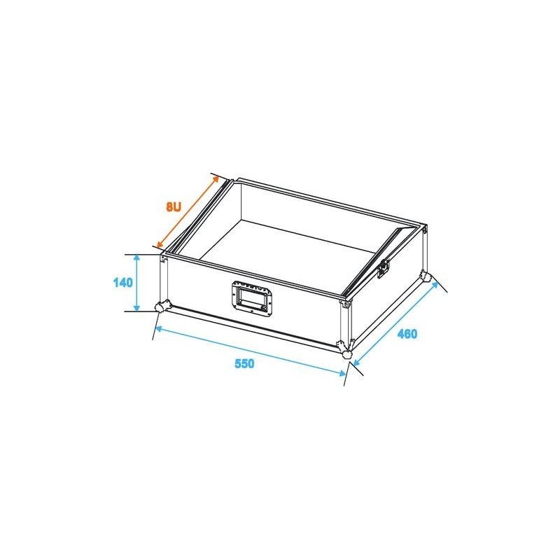 ST Mixer case Road MCB-19 sloping 8U - case