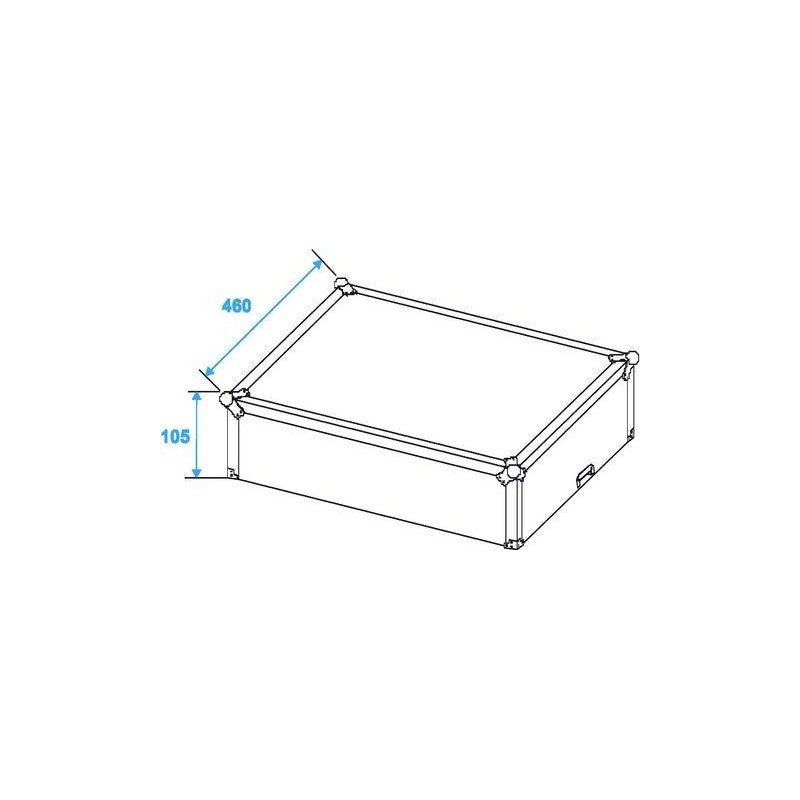 ST Mixer case Road MCB-19 sloping 8U - case