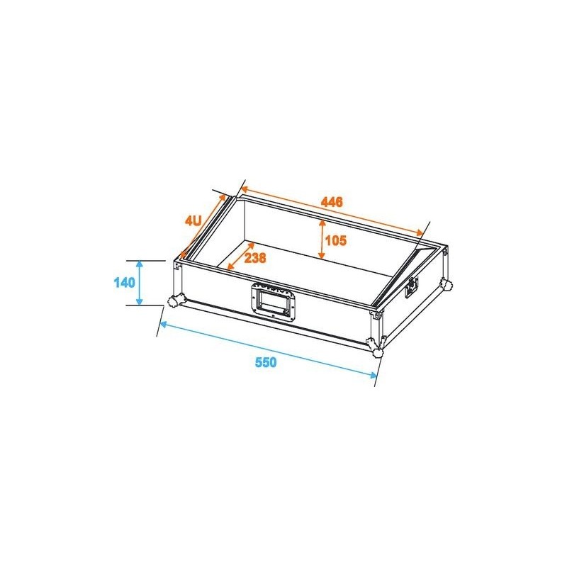 ST Mixer case Pro MCA-19, 4 U - case