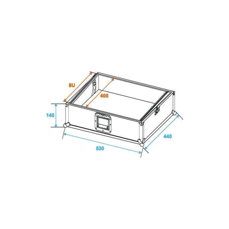 ST Mixer case Pro MCV-19 variable 8U - case