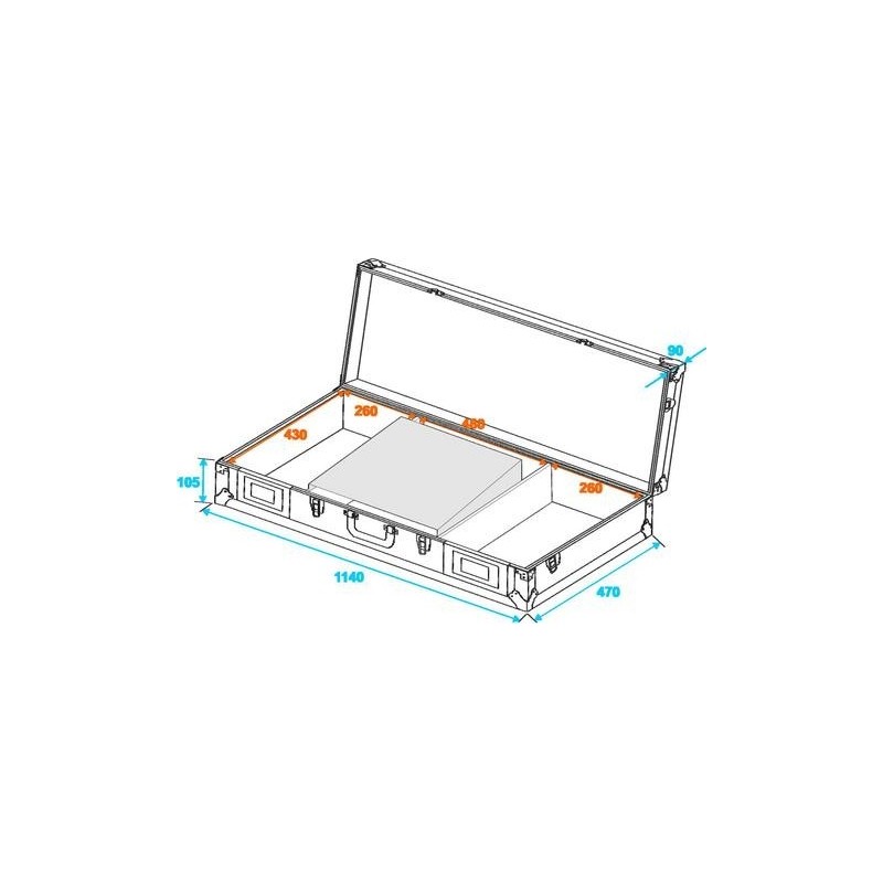 ST Universal console DS-1 2xCDsls1xM-19 LT blk - case