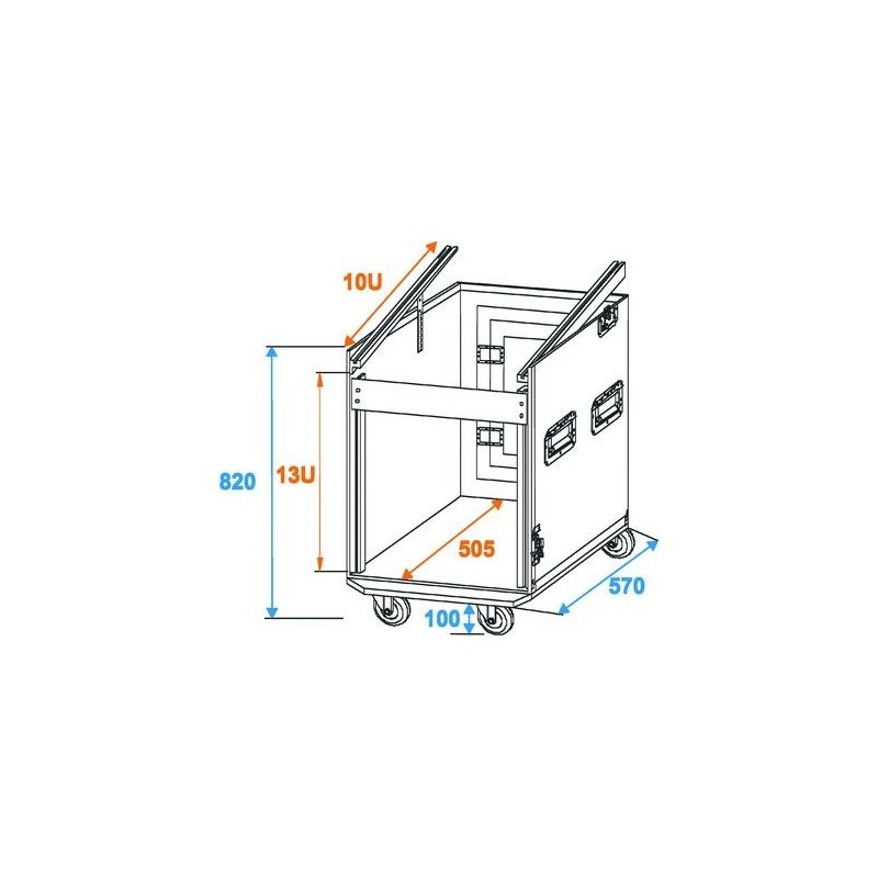 ST Special Combi-case Profi, 12U - case