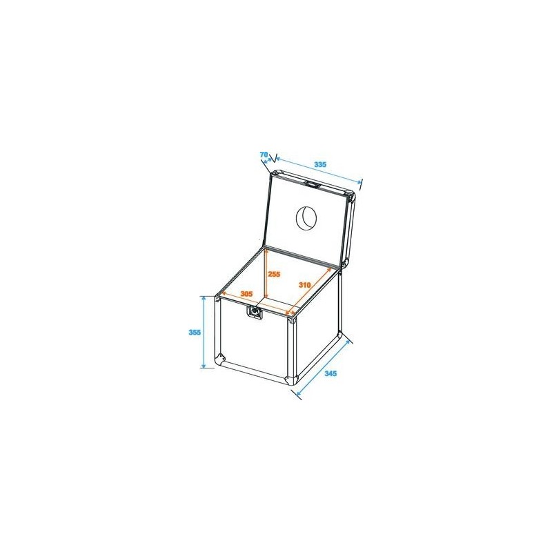ST Flightcase for Mirror ball 30cm - case