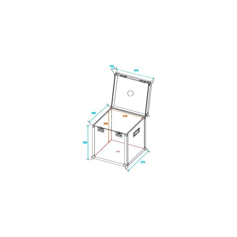 ST Flightcase for Mirror ball 50cm - case