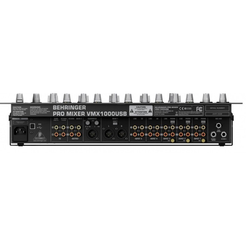 BEHRINGER VMX1000 USB - mikser DJ
