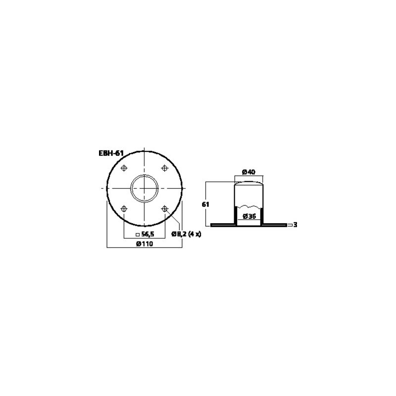 MONACOR EBH-61 - gniazdo na statyw