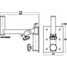 MONACOR PAST-88slsSW - uchwyt głośnikowy