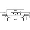 MONACOR SPE-15FslsWS - para wodoodpornych głośników sufitowych