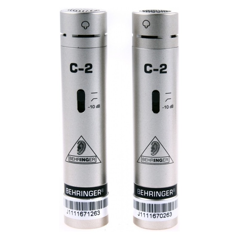 Behringer C2 Studio Condenser Microphones - profil