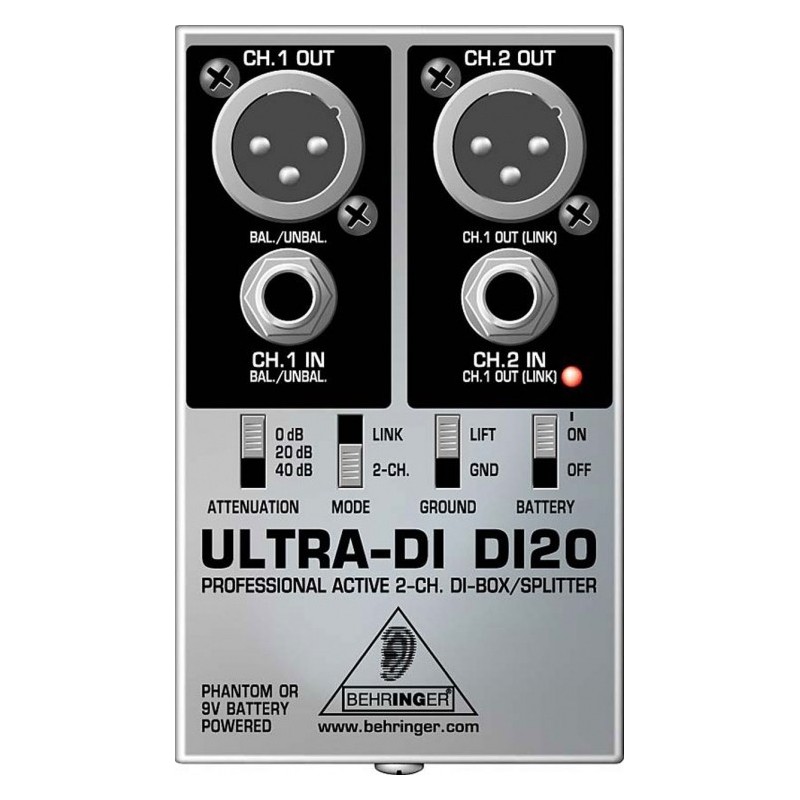 Behringer Di20 Ultra DI top