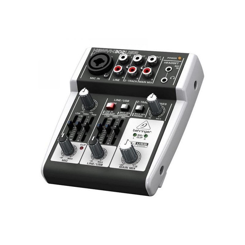 BEHRINGER XENYX 302USB  - mikser audio z USB