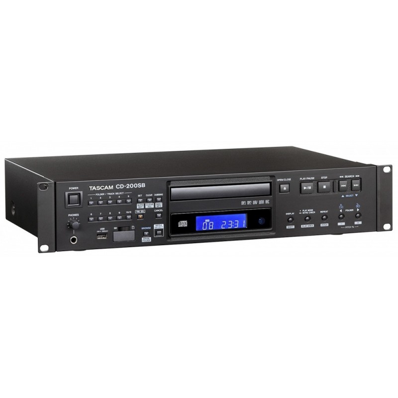TASCAM CD-200SB - CD-player, odtwarza z płyt CD, kart SD i pamięci USB