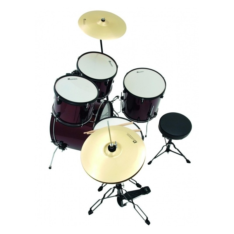 Dimavery DS-200 Drum Set WINE RED - zestaw perkusyjny