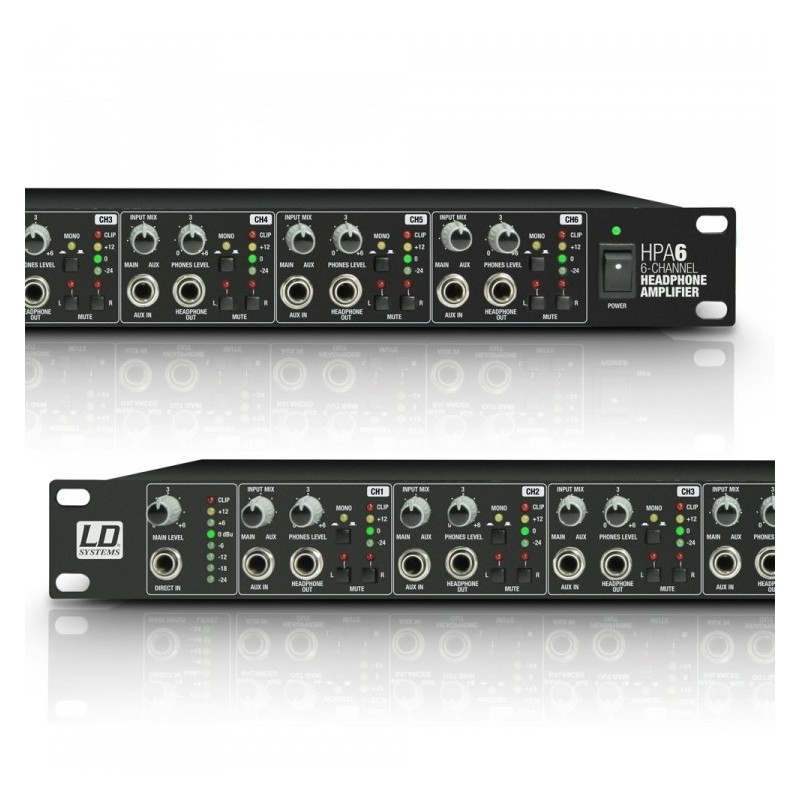 LD Systems HPA 6 - wzmacniacz słuchawkowy