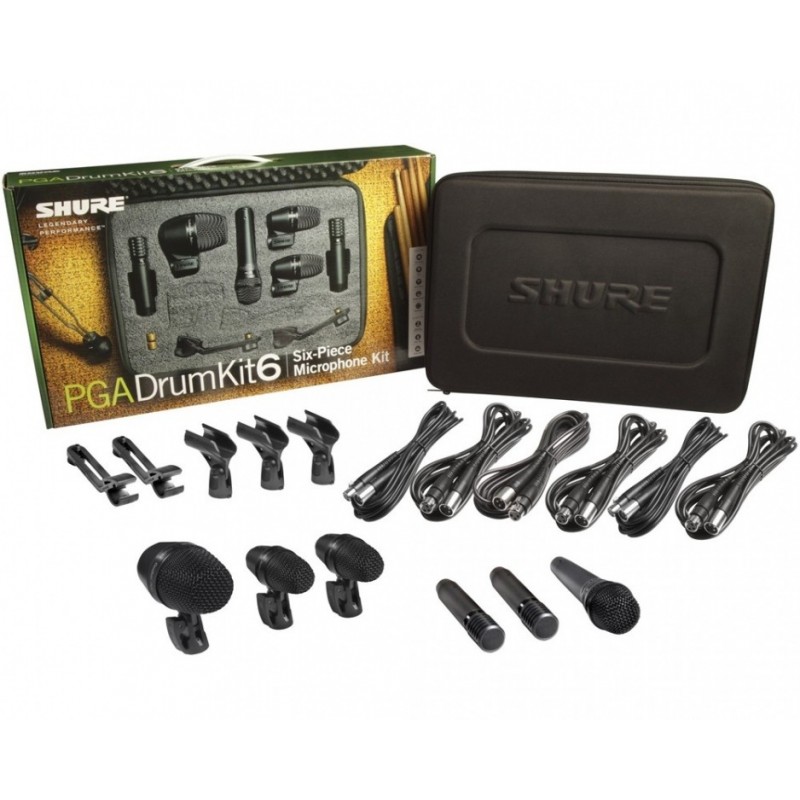 SHURE PGADRUMKIT6 - Zestaw mikrofonów perkusyjnych
