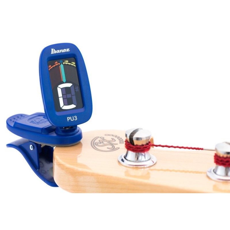 IBANEZ PU3-BL - tuner gitarowy niebieski