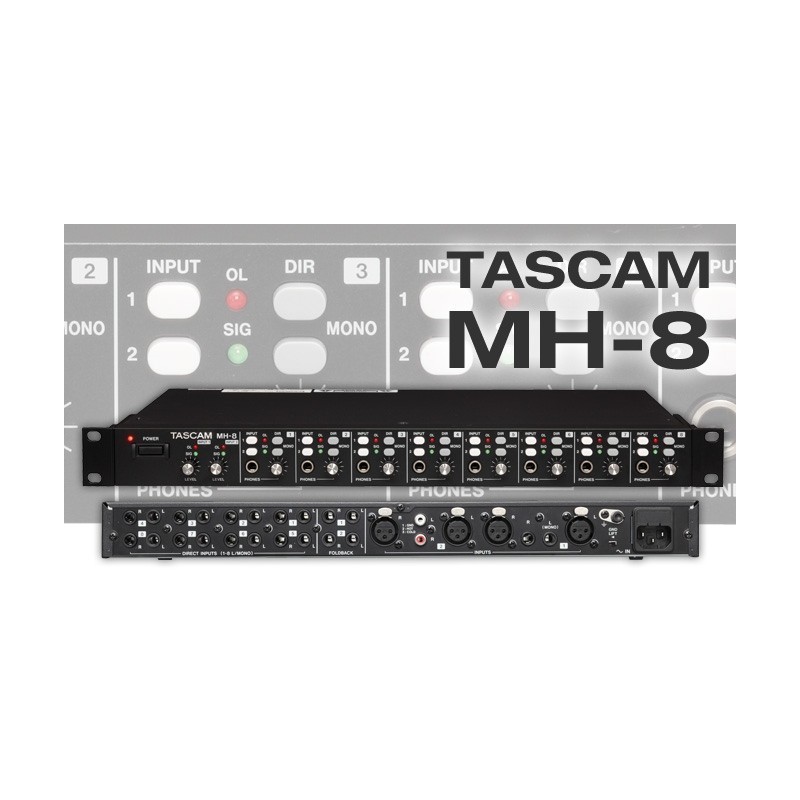 Tascam MH 8 - wzmacniacz słuchawkowy