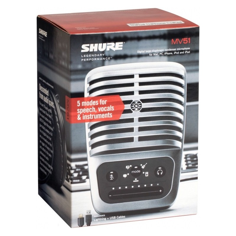 SHURE MOTIV MV51-DIG - mikrofon pojemnościowy