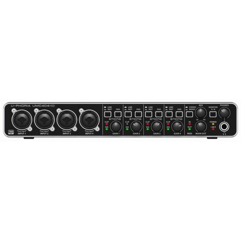 BEHRINGER U-PHORIA UMC404HD -  interfejs USB AudioslsMIDI 4 x 4