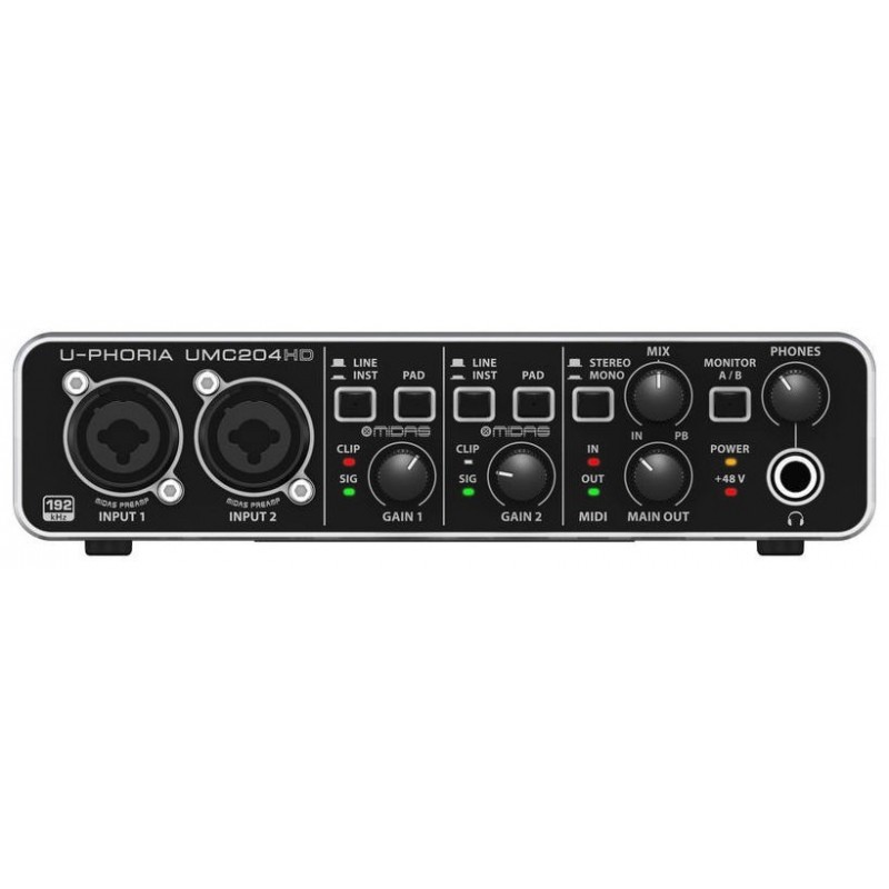 BEHRINGER U-PHORIA UMC204HD - interfejs USB