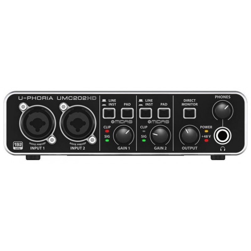 BEHRINGER U-PHORIA UMC202HD - interfejs USB