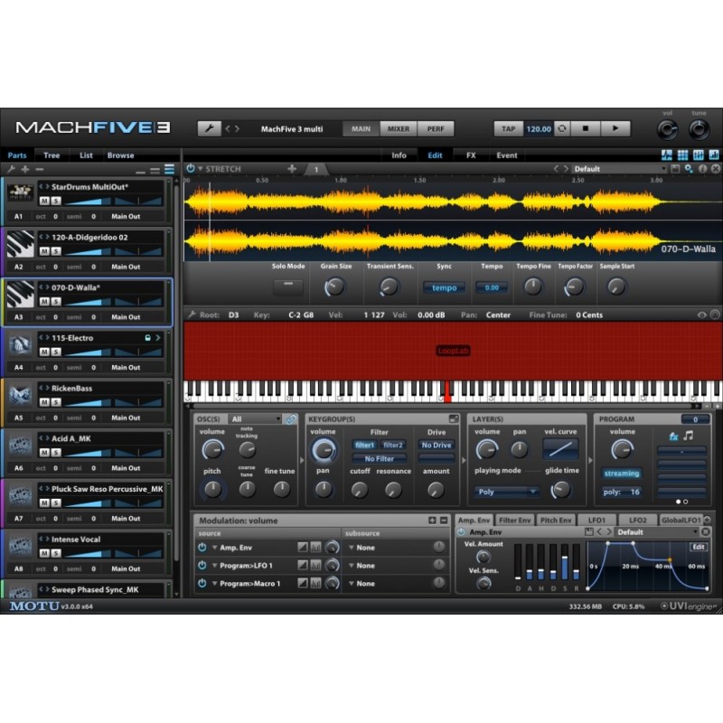 MOTU MachFive 3 - wirtualny sampler