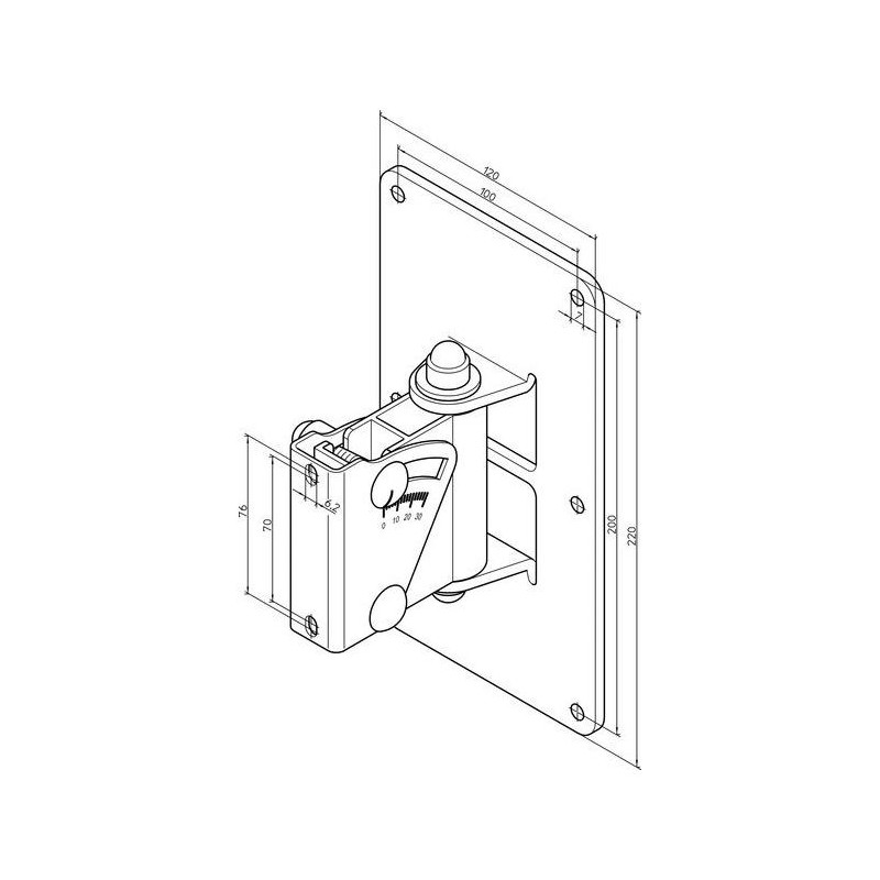 KONIG & MEYER 24481 BK - Uchwyt kolumnowy