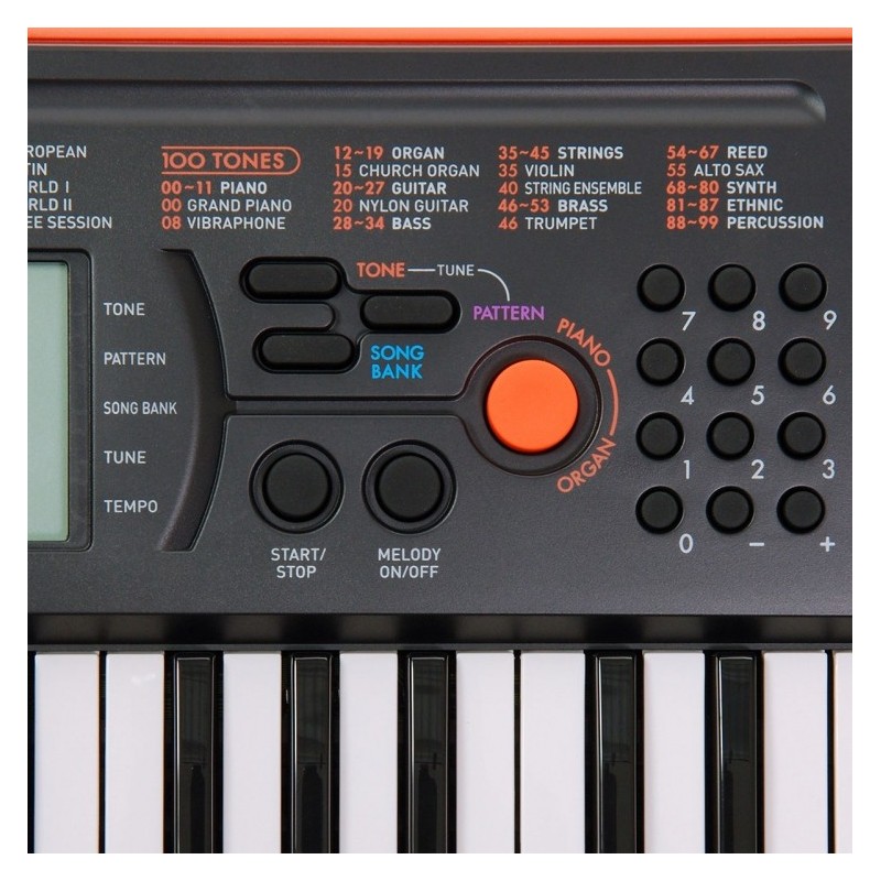 Casio SA-76 - knobs