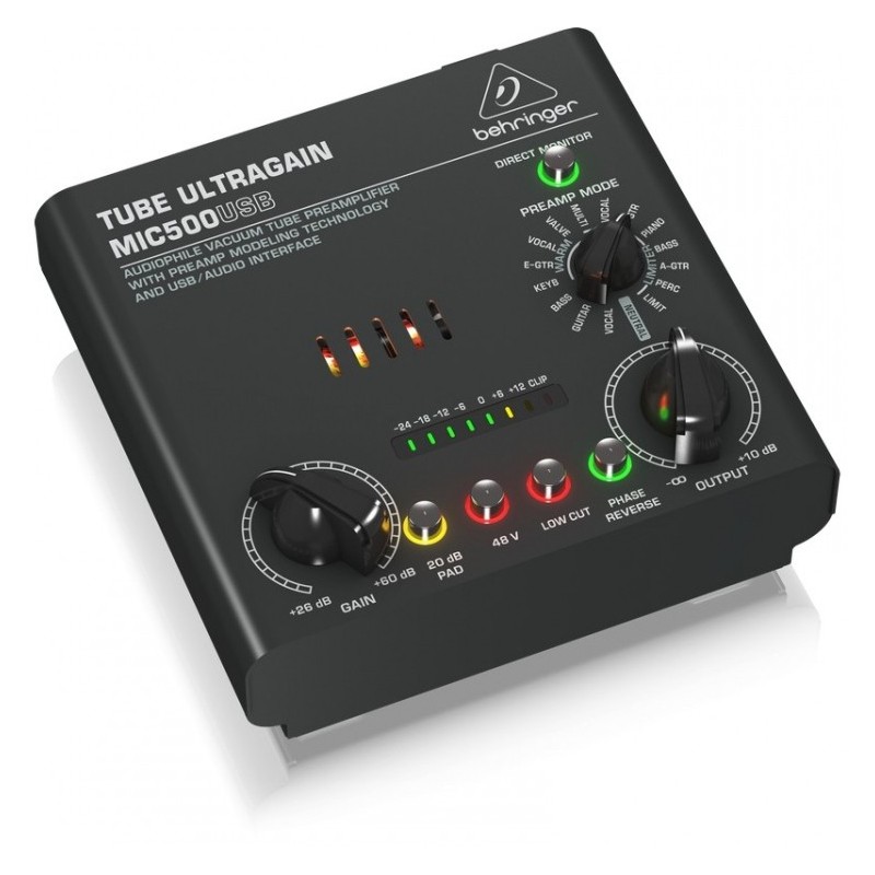 BEHRINGER MIC 500 USB - przedwzmacniacz mikrofonowy