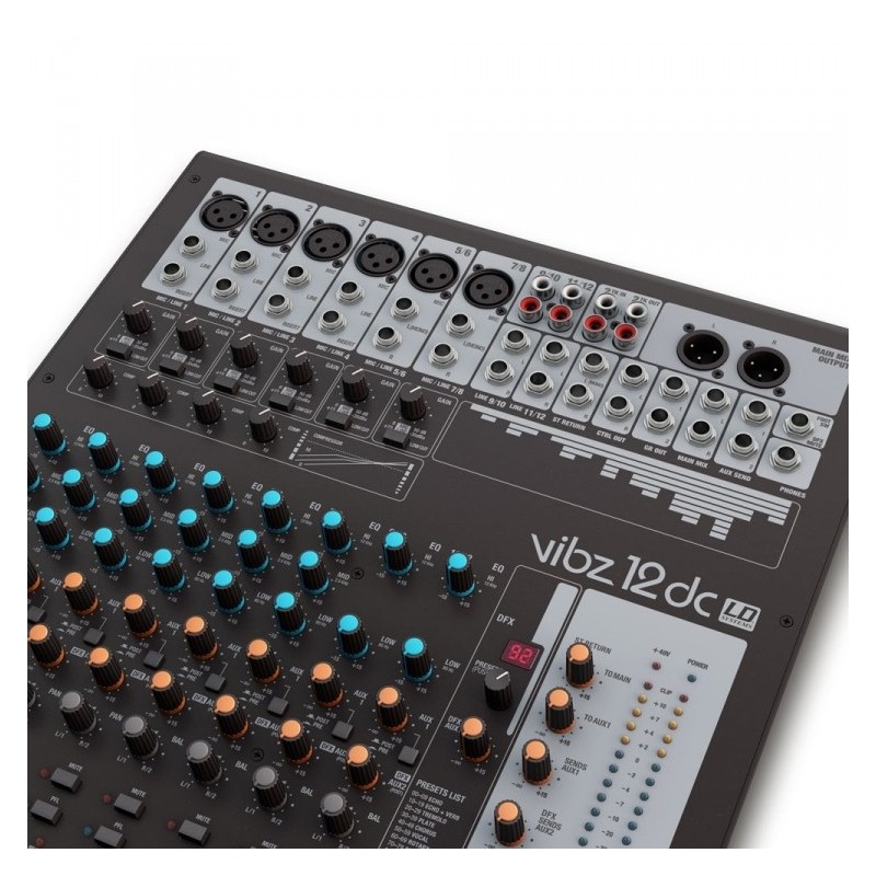 LD Systems VIBZ 12 DC - mikser analogowy