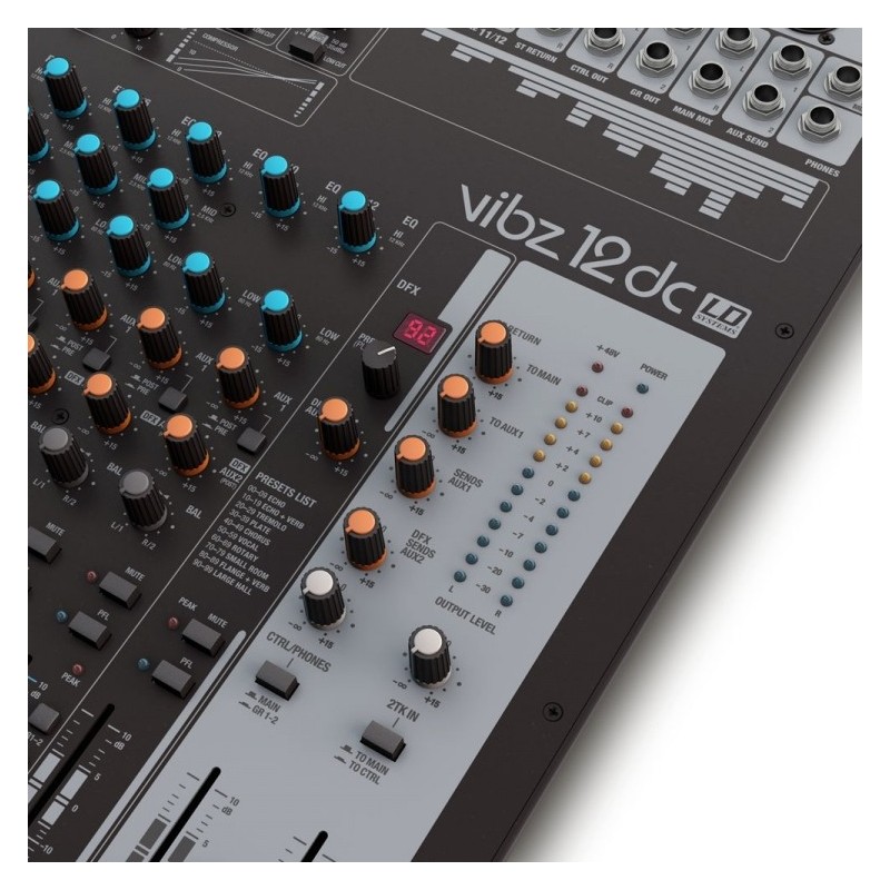 LD Systems VIBZ 12 DC - mikser analogowy