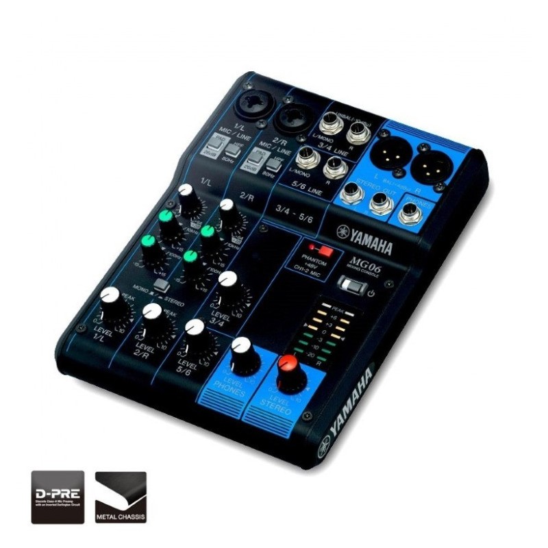 Yamaha MG06 - mikser analogowy