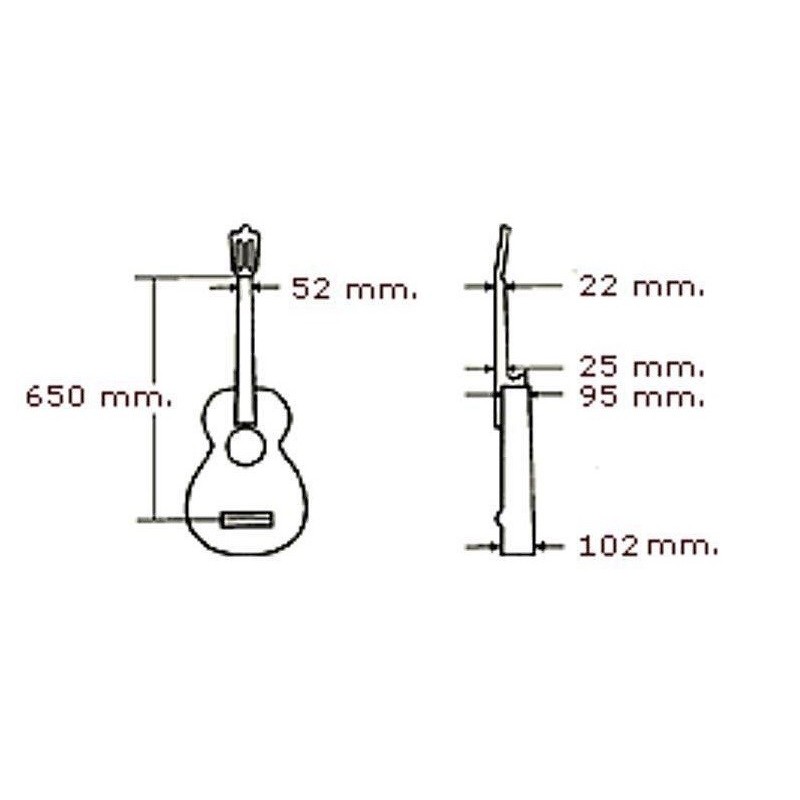 CUENCA 45 Ciricote cedr - gitara klasyczna