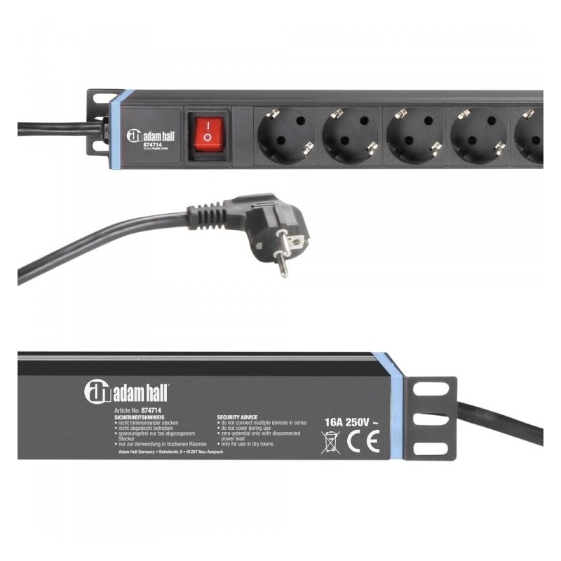 Adam Hall 874714 - listwa zasilająca 1U